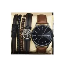 Men/Father's Leather Watch Set